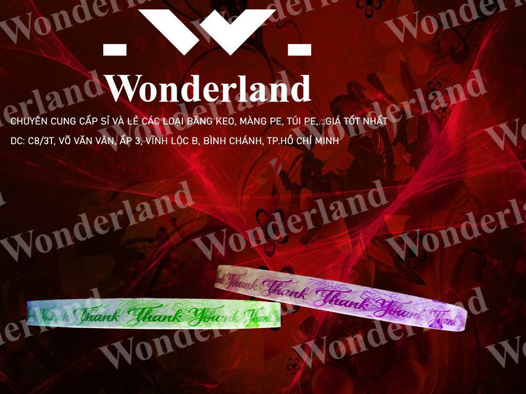 BĂNG KEO IN 8MM WONDERLAND CHẤT LƯỢNG CAO NHIỀU MÀU SẮC