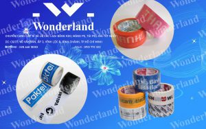 QUY TRÌNH ĐẶT HÀNG BĂNG KEO IN TẠI CÔNG TY WONDERLAND