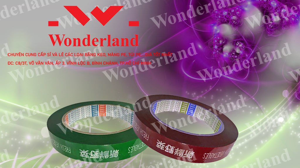 BĂNG KEO IN CHỮ 14MM WONDERLAND CHẤT LƯỢNG CAO