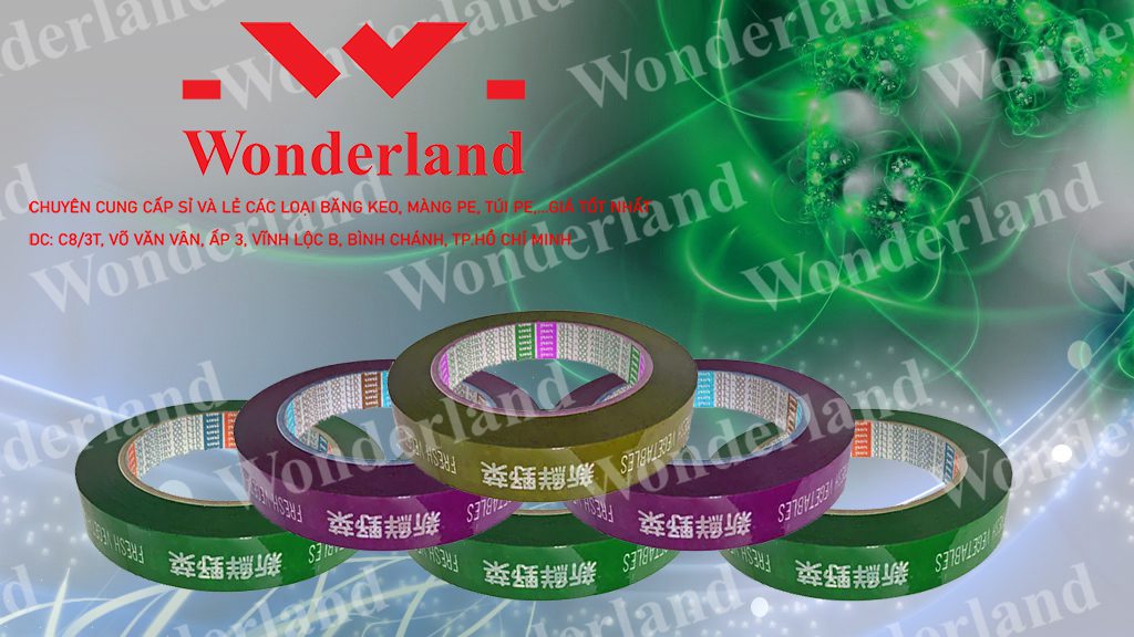 BĂNG KEO IN CHỮ 14MM WONDERLAND GIÁ SỈ TỐT NHẤT