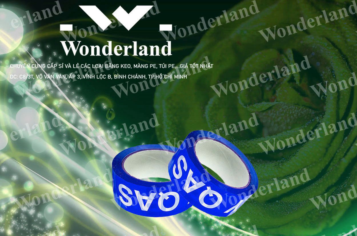 BĂNG KEO IN CHỮ 37MM WONDERLAND CHẤT LƯỢNG TỐT