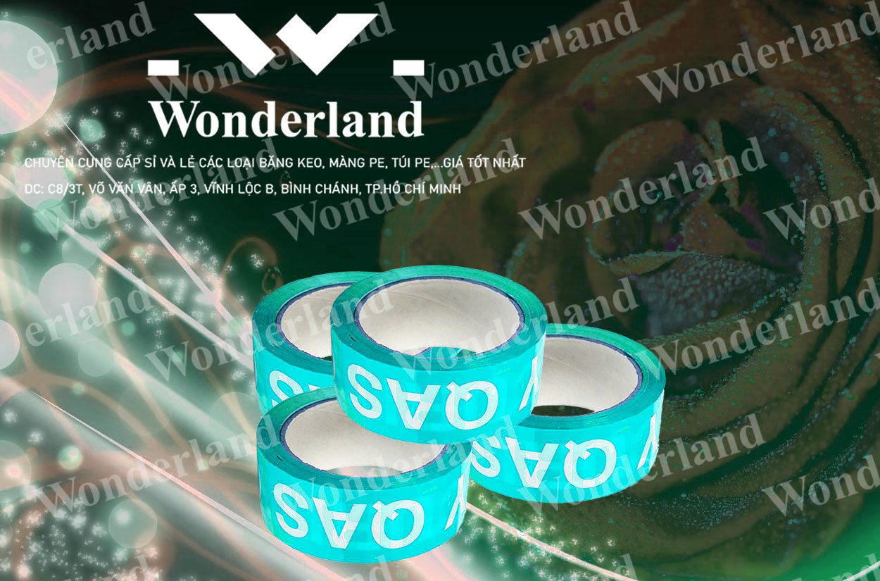 BĂNG KEO IN CHỮ 37MM WONDERLAND GIÁ SỈ TỐT NHẤT