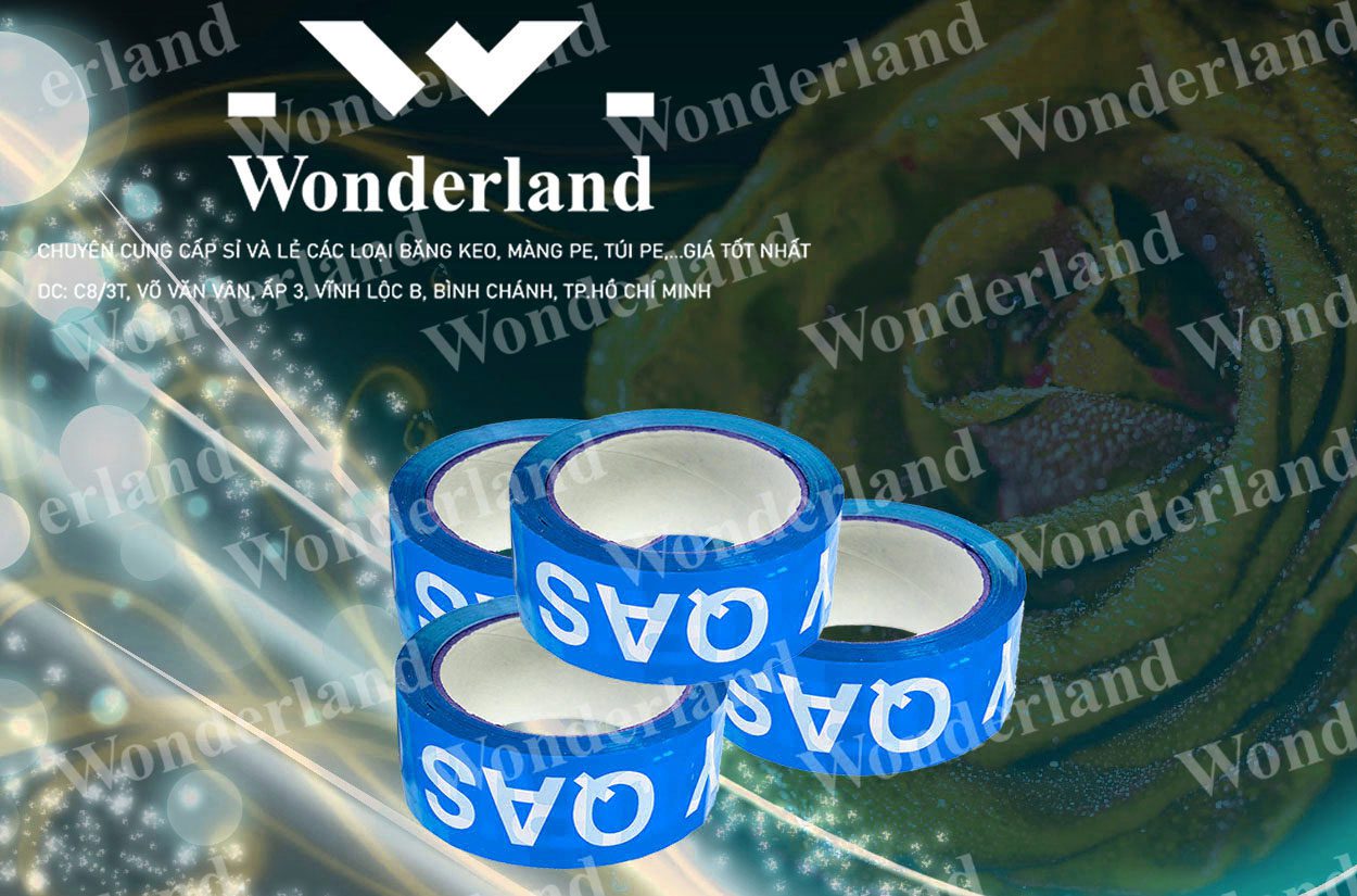 BĂNG KEO IN CHỮ 37MM WONDERLAND GIÁ SỈ