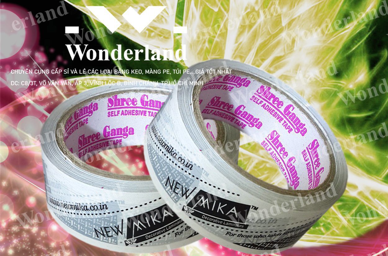 BĂNG KEO IN CHỮ 38MM WONDERLAND CHẤT LƯỢNG CAO