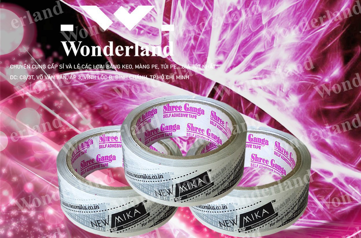 BĂNG KEO IN CHỮ 38MM WONDERLAND GIÁ SỈ TỐT NHẤT