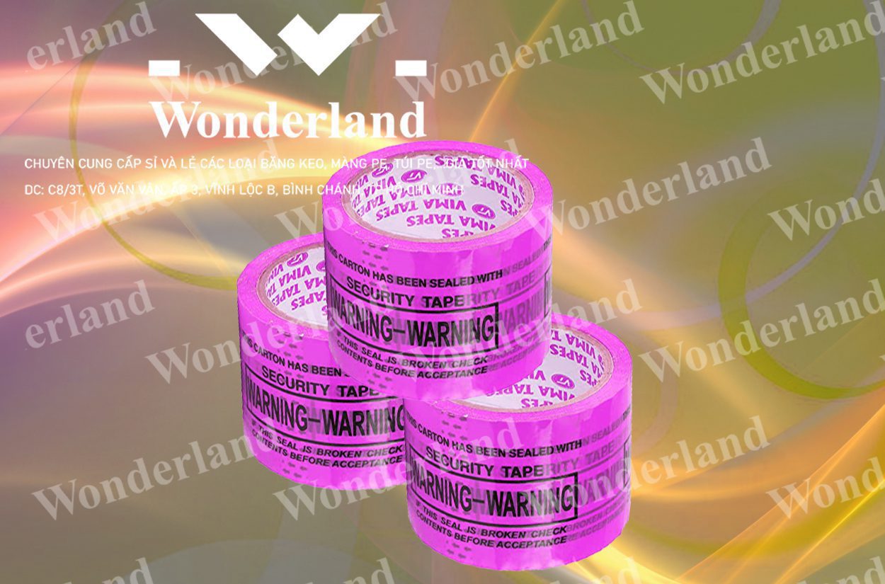 BĂNG KEO IN CHỮ 72MM WONDERLAND GIÁ SỈ TỐT NHẤT
