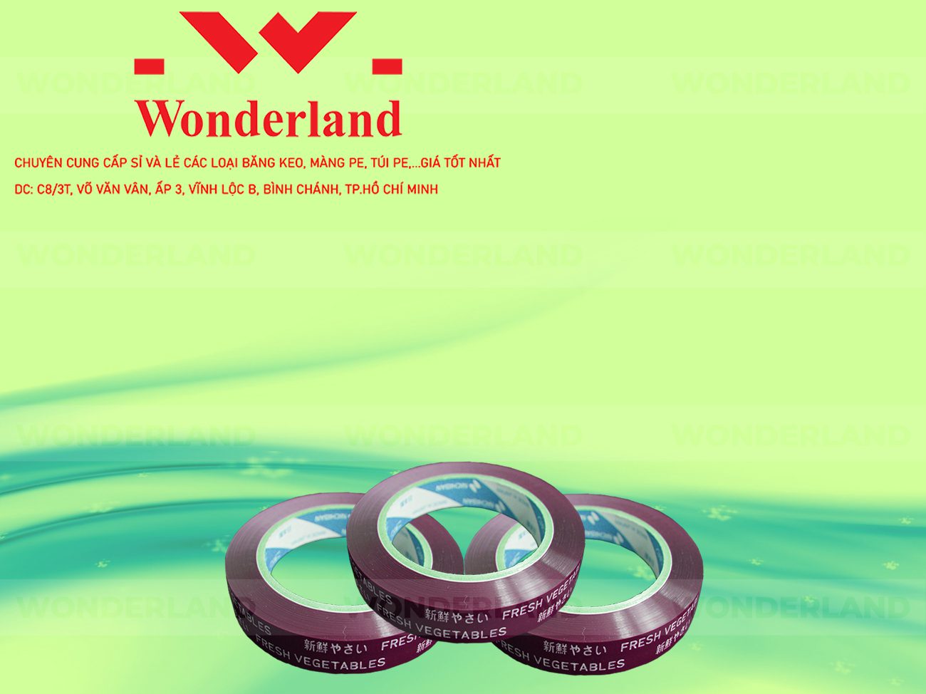 BĂNG KEO IN CHỮ SIZE 12MM WONDERLAND GIÁ TỐT