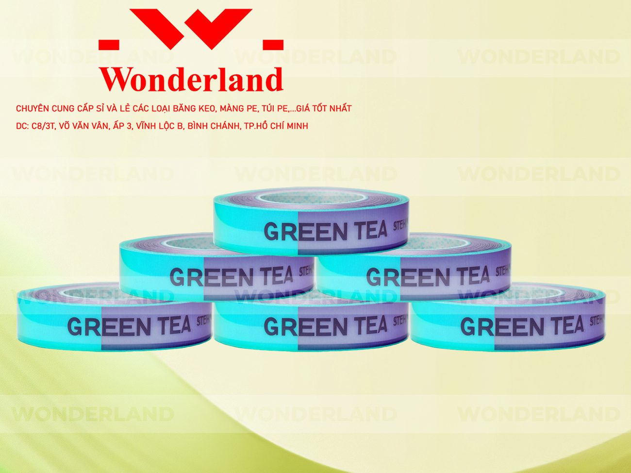 BĂNG KEO IN CHỮ SIZE 13MM WONDERLAND GIÁ RẺ NHẤT