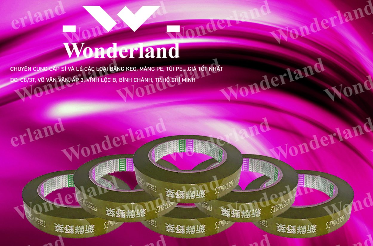 BĂNG KEO IN CHỮ SIZE 15MM WONDERLAND GIÁ RẺ NHẤT