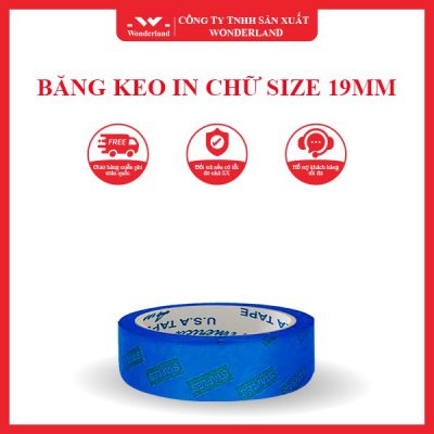 BĂNG KEO IN CHỮ SIZE 19MM WONDERLAND