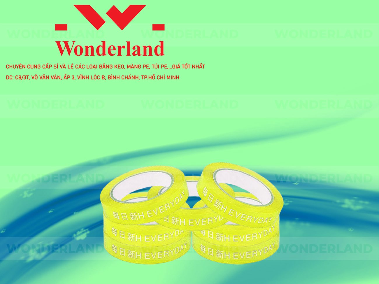 BĂNG KEO IN CHỮ SIZE 20MM WONDERLAND GIÁ TỐT