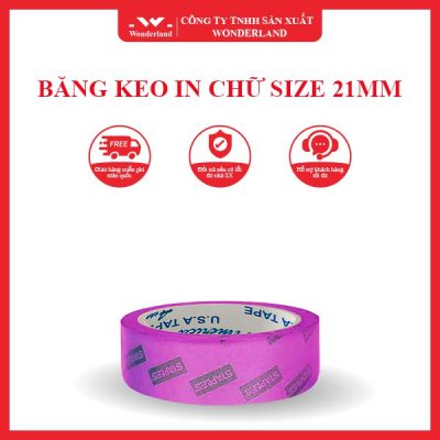 BĂNG KEO IN CHỮ SIZE 21MM WONDERLAND