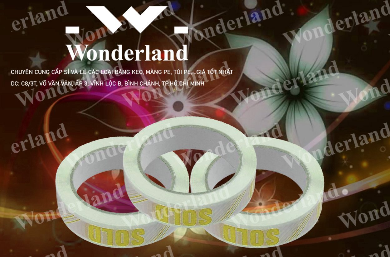 BĂNG KEO IN CHỮ SIZE 21MM WONDERLAND GIÁ RẺ NHẤT