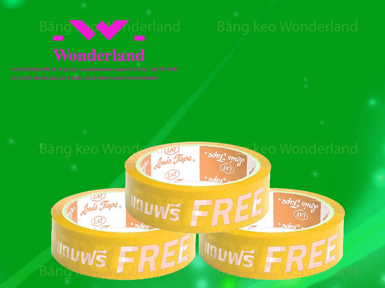 BĂNG KEO IN CHỮ SIZE 27MM WONDERLAND GIÁ TỐT NHẤT