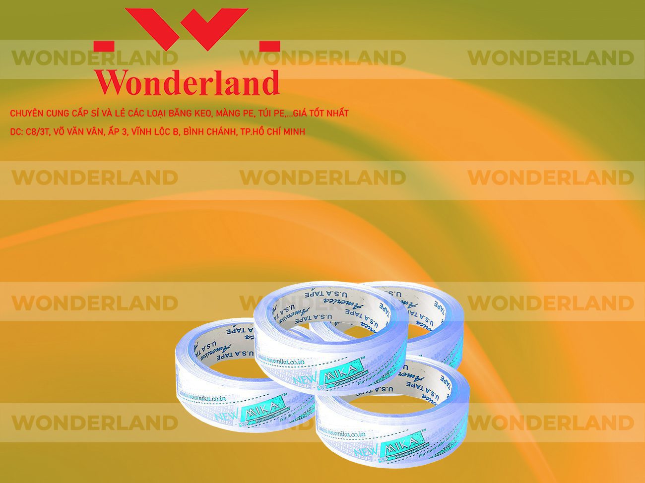 BĂNG KEO IN CHỮ SIZE 31MM WONDERLAND GIÁ TỐT