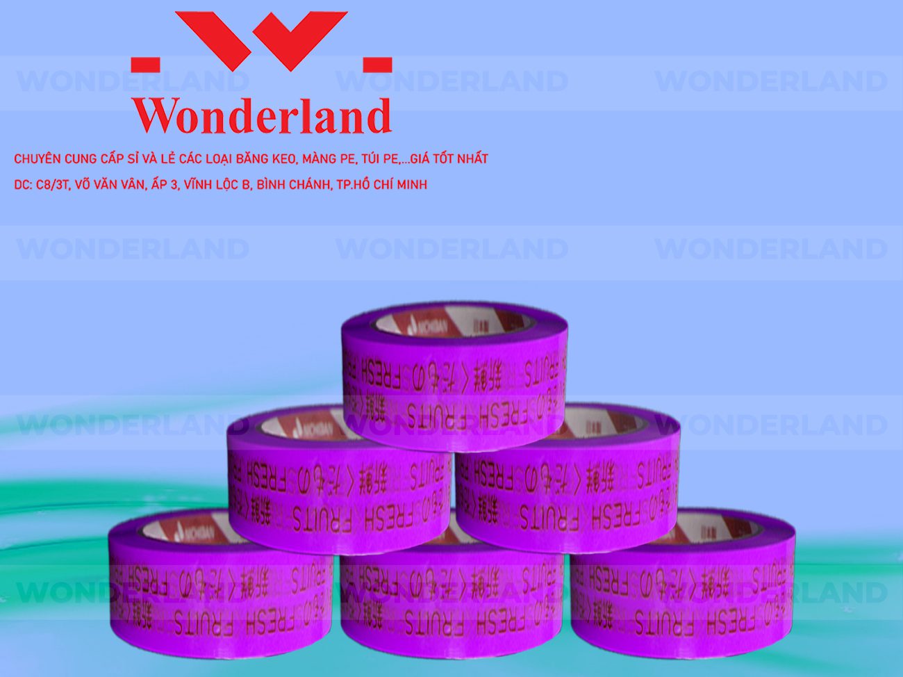 BĂNG KEO IN CHỮ SIZE 32MM WONDERLAND GIÁ TỐT