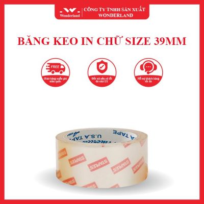 BĂNG KEO IN CHỮ SIZE 39MM WONDERLAND