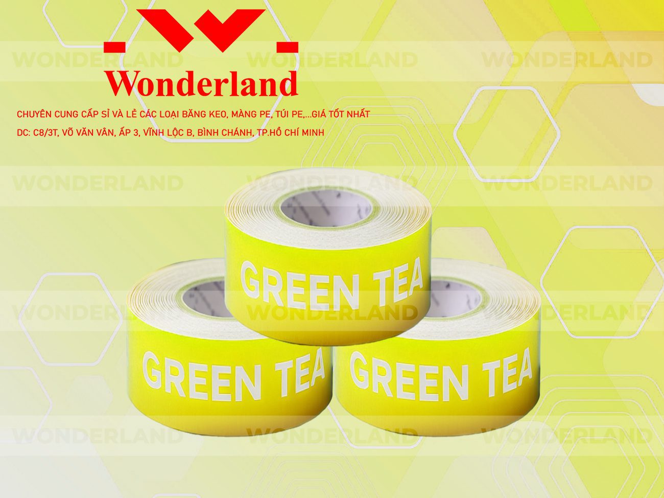 BĂNG KEO IN CHỮ SIZE 40MM WONDERLAND GIÁ RẺ NHẤT