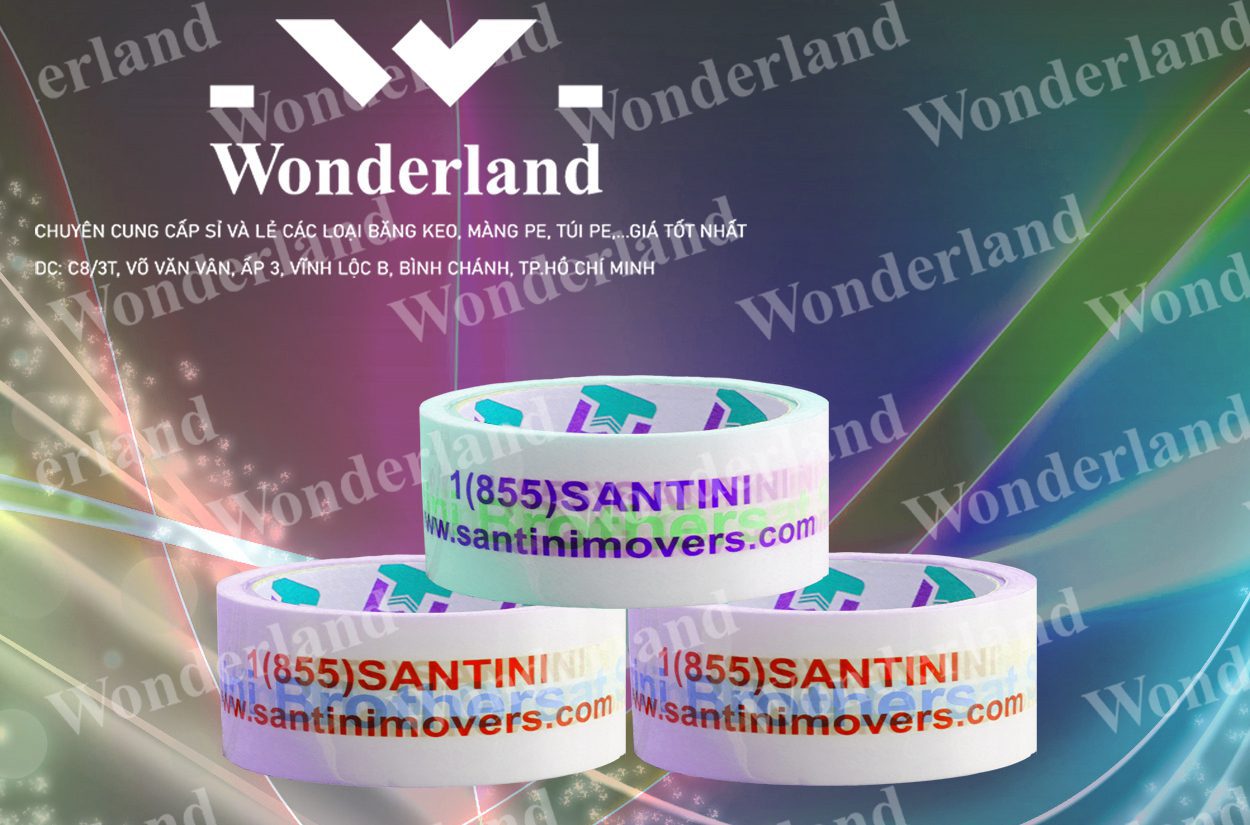 BĂNG KEO IN CHỮ SIZE 44MM WONDERLAND GIÁ TỐT NHẤT