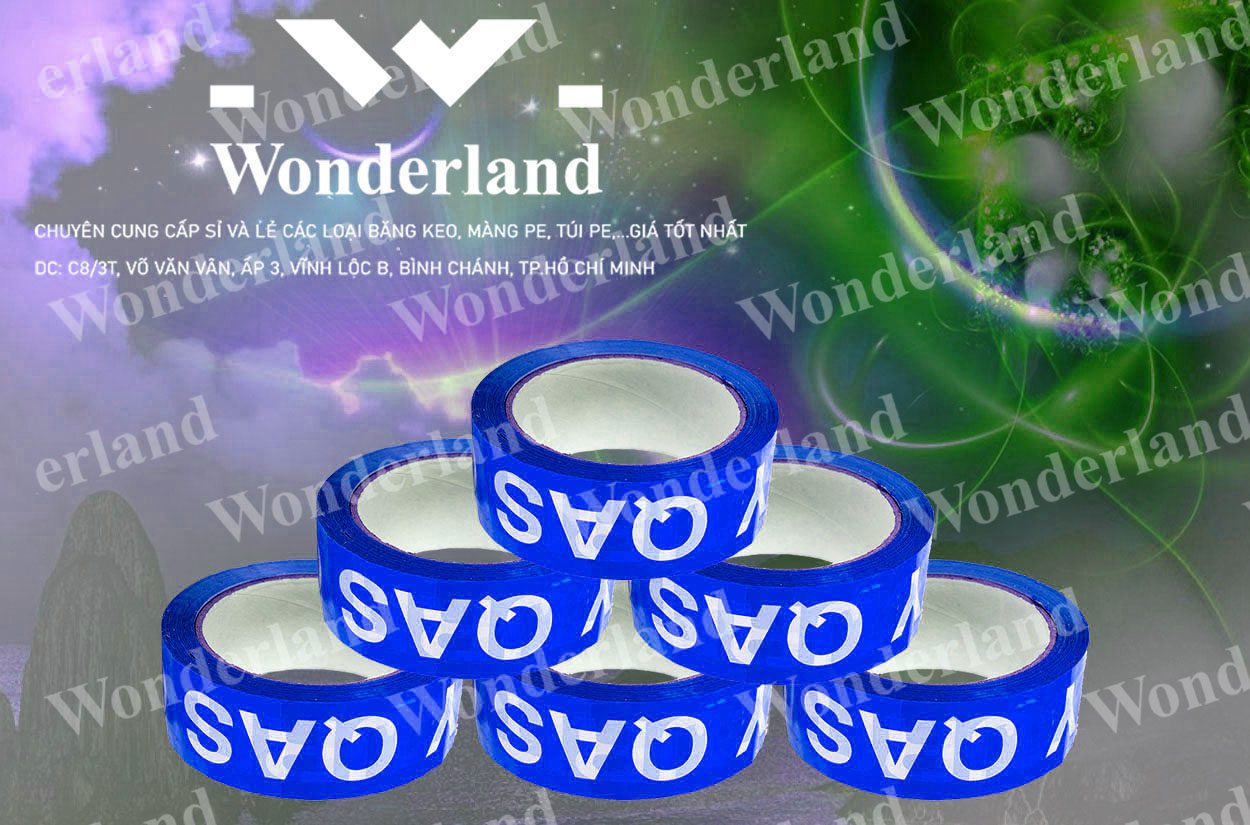 BĂNG KEO IN CHỮ SIZE 45MM WONDERLAND GIÁ RẺ NHẤT