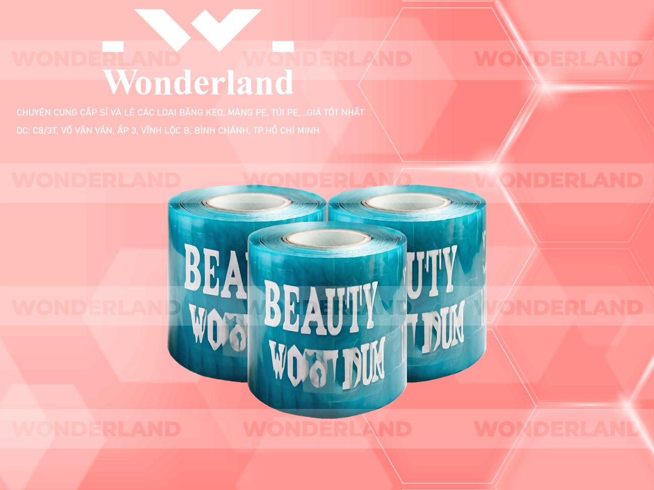 BĂNG KEO IN CHỮ SIZE 92MM WONDERLAND GIÁ RẺ NHẤT