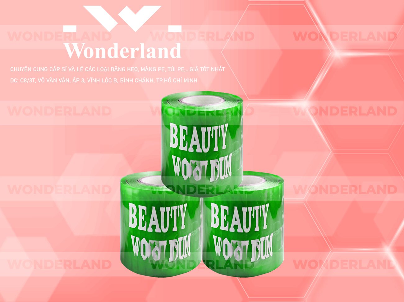 BĂNG KEO IN CHỮ SIZE 94MM WONDERLAND GIÁ RẺ NHẤT