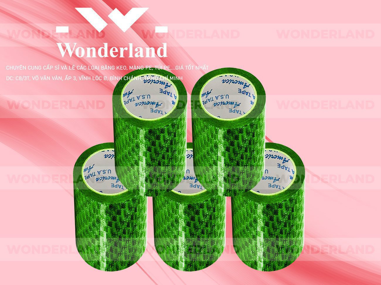 BĂNG KEO IN CHỮ SIZE 99MM WONDERLAND GIÁ TỐT