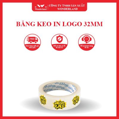 BĂNG KEO IN LOGO SIZE 32MM WONDERLAND