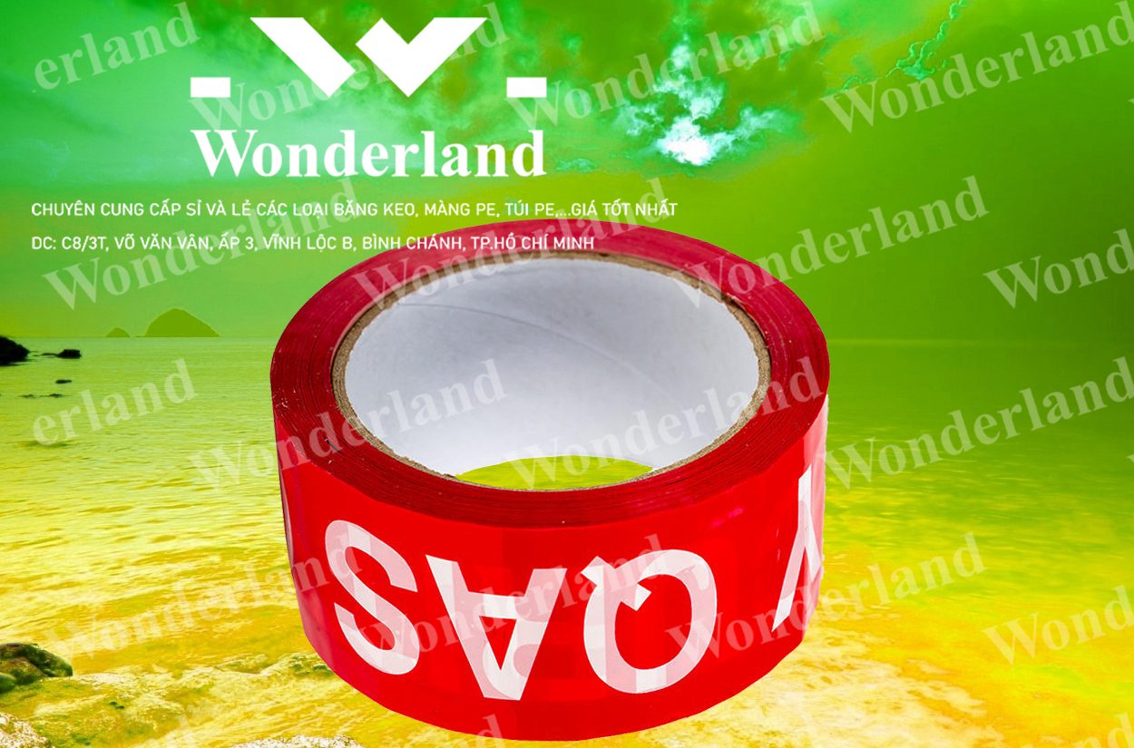 BĂNG KEO IN LOGO SIZE 56MM WONDERLAND CHẤT LƯỢNG HÀNG ĐẦU