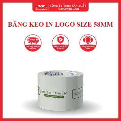 BĂNG KEO IN LOGO SIZE 58MM WONDERLAND