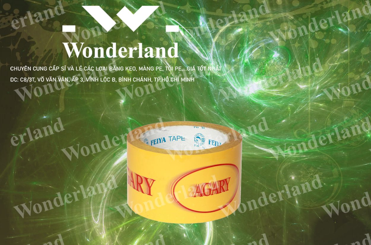 BĂNG KEO IN LOGO SIZE 62MM WONDERLAND CHẤT LƯỢNG HÀNG ĐẦU