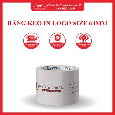 BĂNG KEO IN LOGO SIZE 64MM WONDERLAND