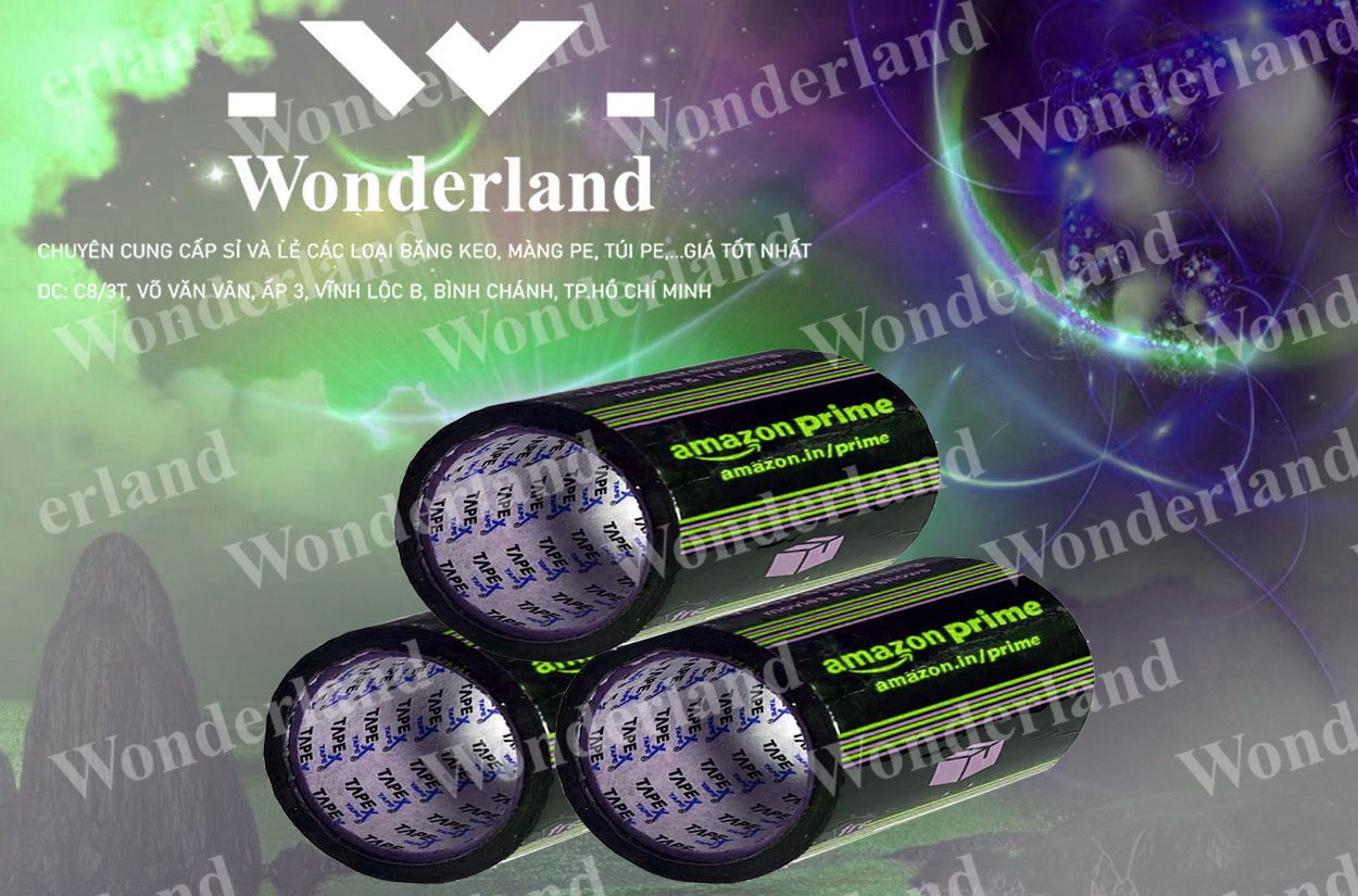 BĂNG KEO IN LOGO SIZE 100MM WONDERLAND GIÁ SỈ TỐT NHẤT