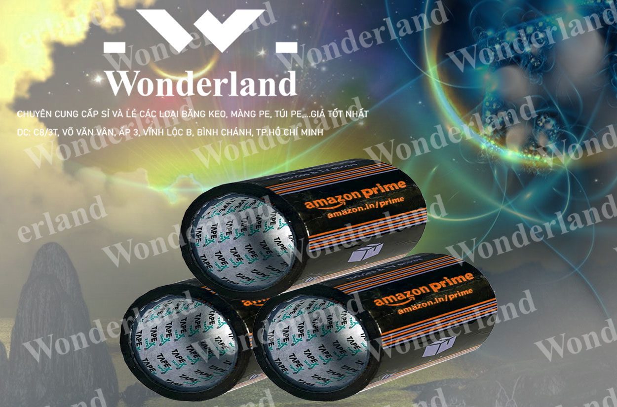 BĂNG KEO IN LOGO SIZE 100MM WONDERLAND GIÁ RẺ NHẤT