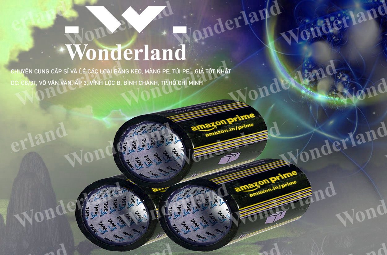BĂNG KEO IN LOGO SIZE 100MM WONDERLAND GIÁ SỈ