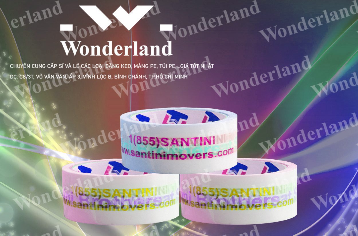 BĂNG KEO IN LOGO SIZE 44MM WONDERLAND GIÁ RẺ NHẤT