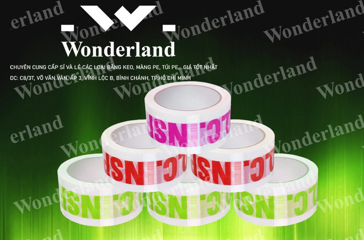 BĂNG KEO IN LOGO SIZE 46MM WONDERLAND GIÁ RẺ NHẤT