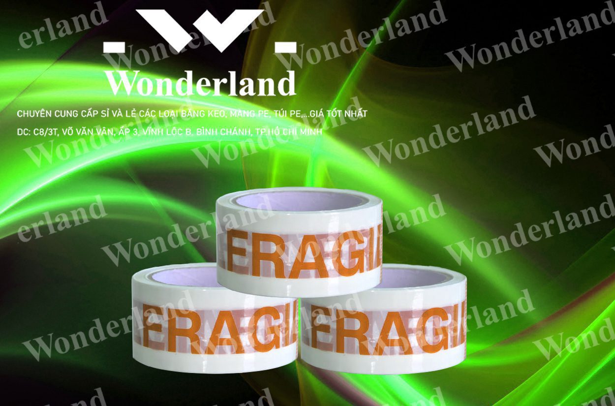 BĂNG KEO IN LOGO SIZE 50MM WONDERLAND GIÁ TỐT NHẤT