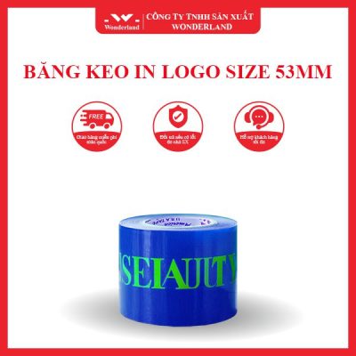 BĂNG KEO IN LOGO SIZE 53MM WONDERLAND