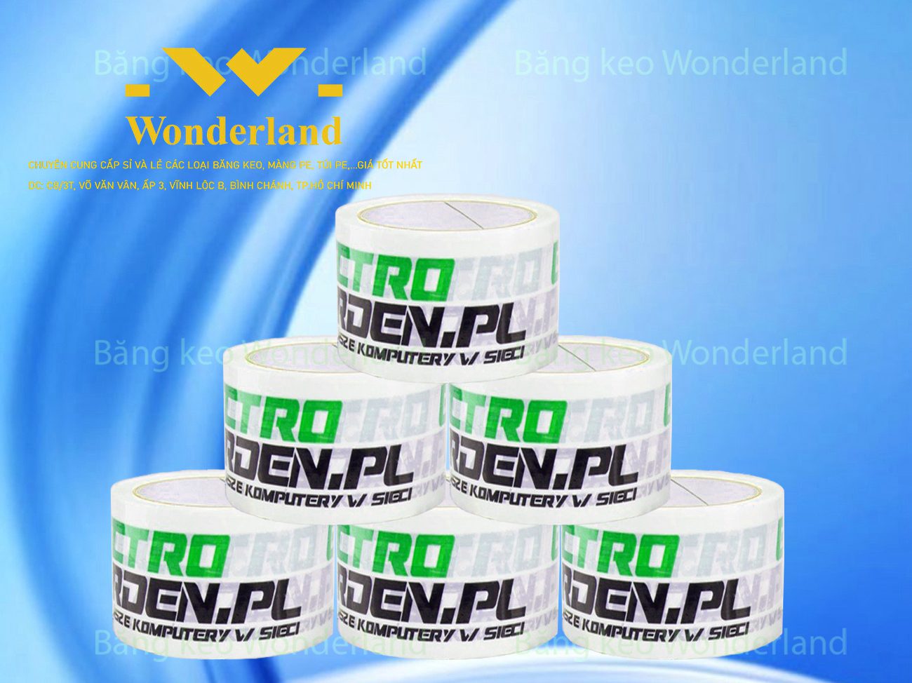 BANG9 KEO IN LOGO SIZE 57MM WONDERLAND GIÁ SỈ TỐT NHẤT