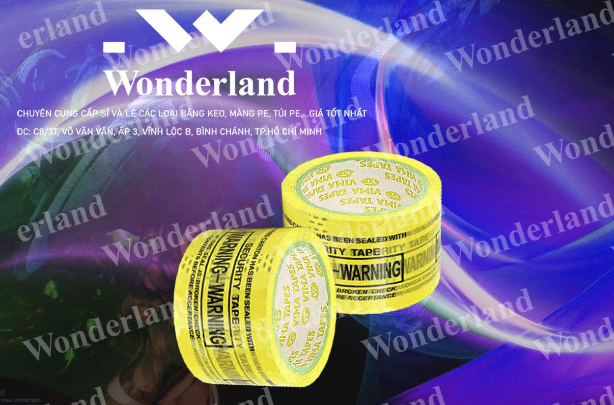 BĂNG KEO IN LOGO SIZE 58MM WONDERLAND CHẤT LƯỢNG TỐT
