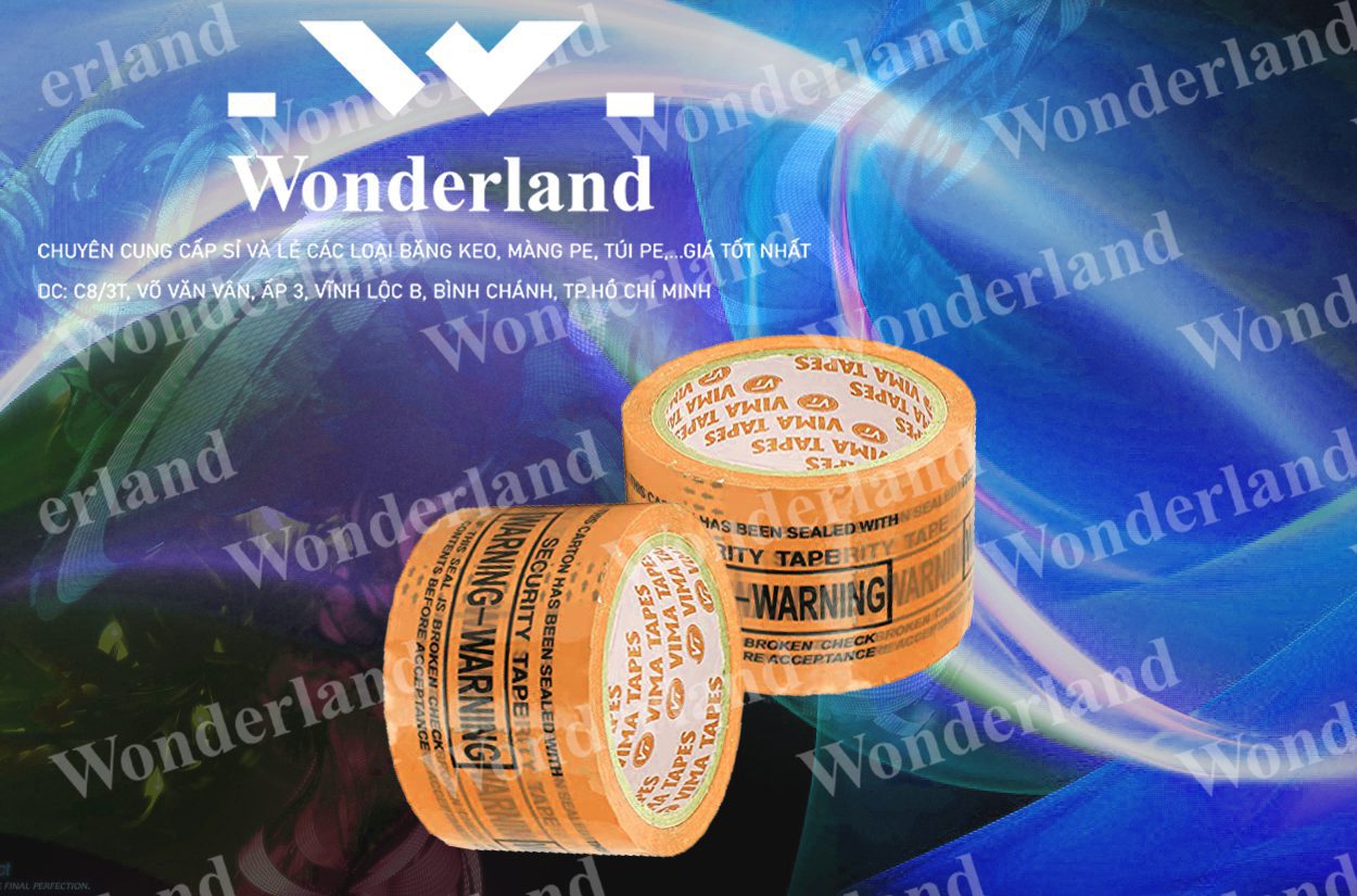 BĂNG KEO IN LOGO SIZE 58MM WONDERLAND CHẤT LƯỢNG