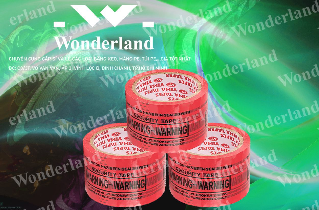 BĂNG KEO IN LOGO SIZE 58MM WONDERLAND GIÁ RẺ NHẤT