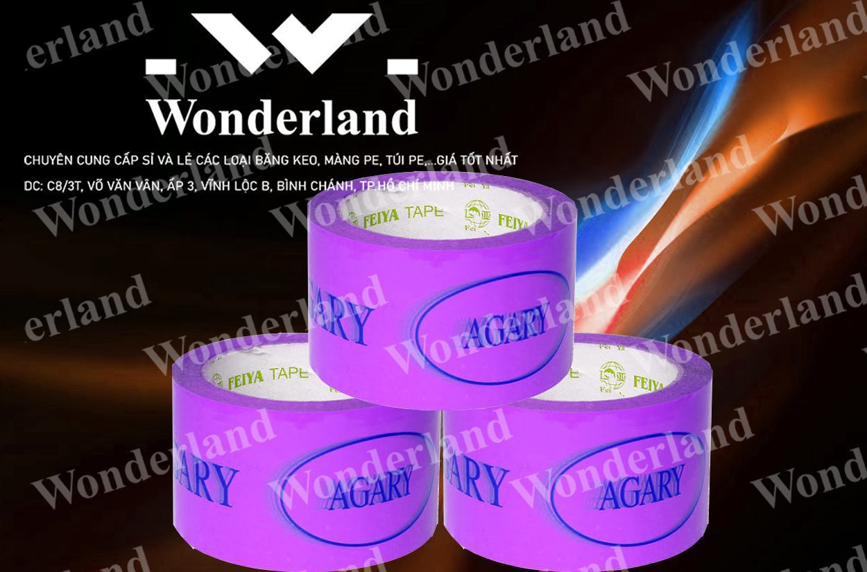 BĂNG KEO IN LOGO 62MM WONDERLAND GIÁ SỈ TỐT NHẤT