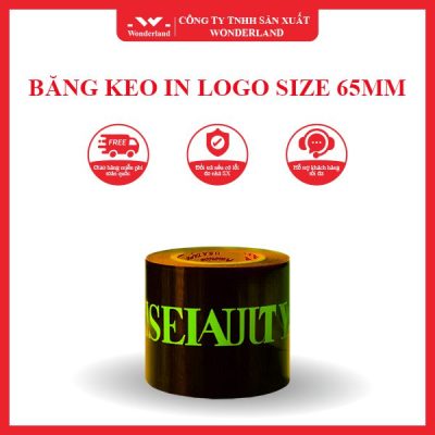 BĂNG KEO IN LOGO SIZE 65MM WONDERLAND