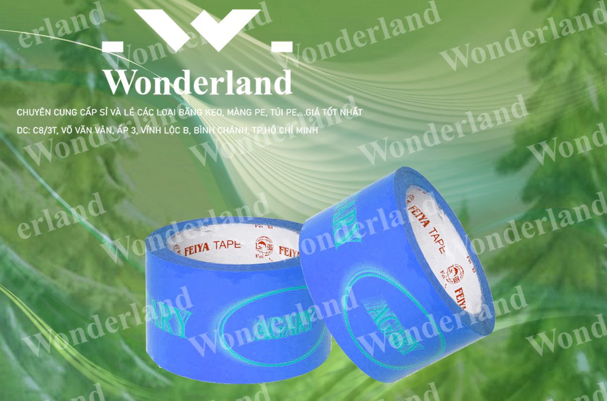 BĂNG KEO IN LOGO SIZE 66MM WONDERLAND CHẤT LƯỢNG TỐT