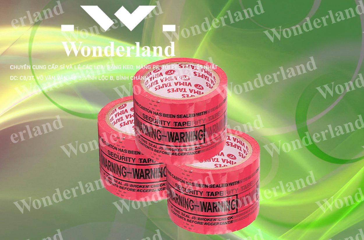 BĂNG KEO IN LOGO SIZE 72MM WONDERLAND GIÁ CẠNH TRANH NHẤT