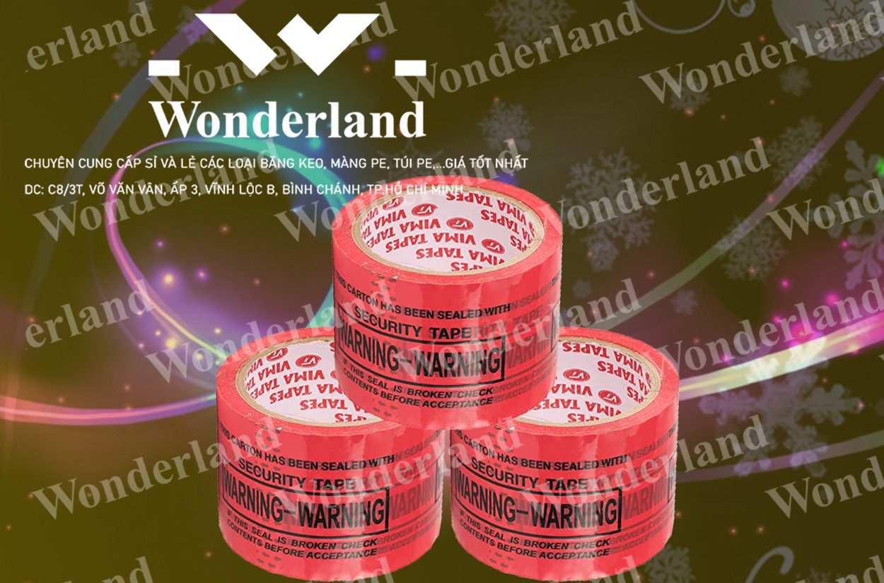 BĂNG KEO IN LOGO SIZE 74MM WONDERLAND GIÁ TỐT NHẤT
