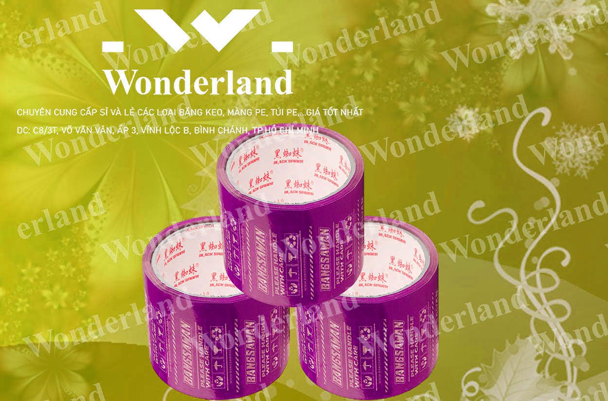 BĂNG KEO IN LOGO SIZE 78MM WONDERLAND GIÁ RẺ NHẤT