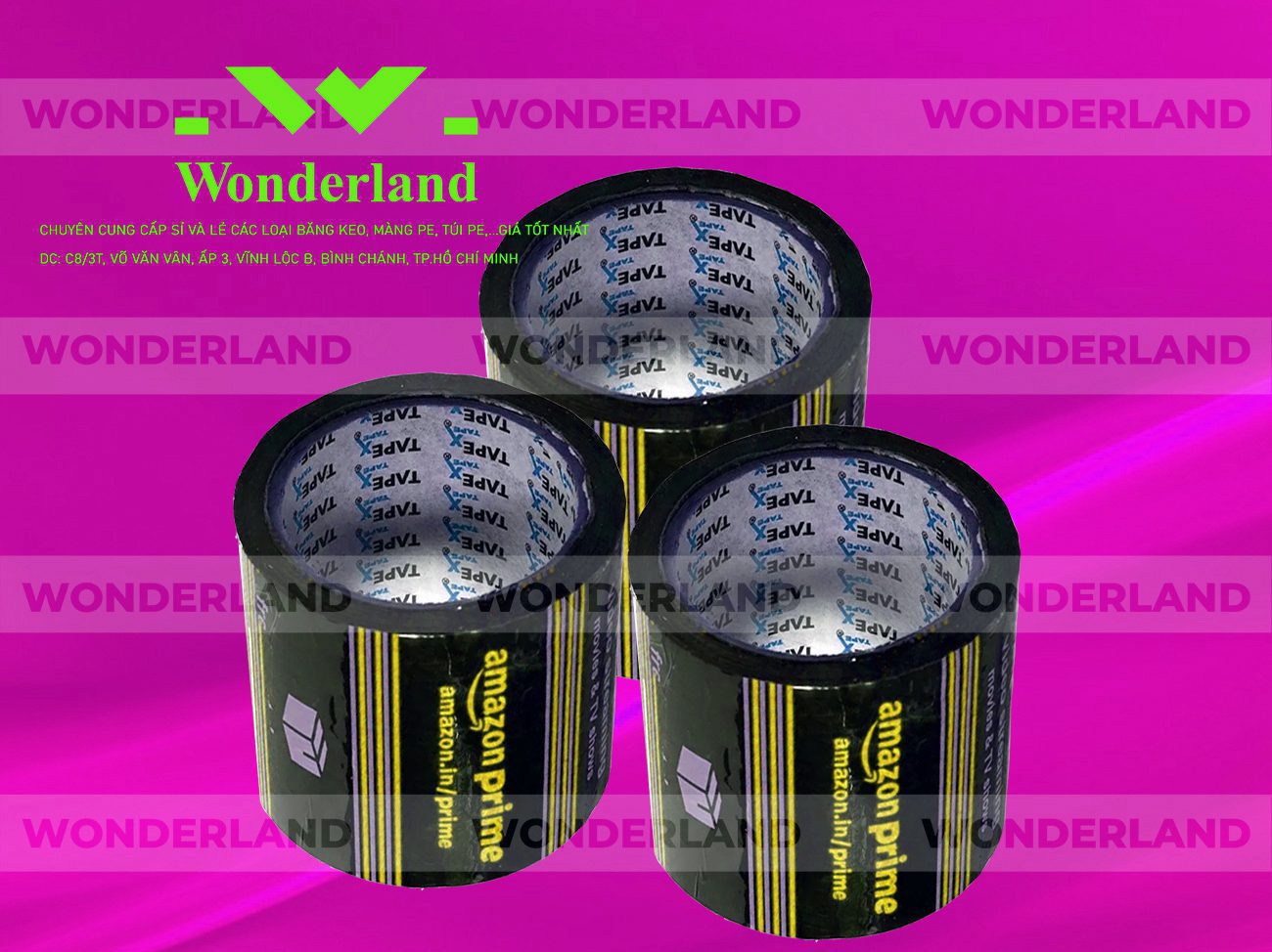 BĂNG KEO IN LOGO SIZE 79MM WONDERLAND GIÁ RẺ NHẤT